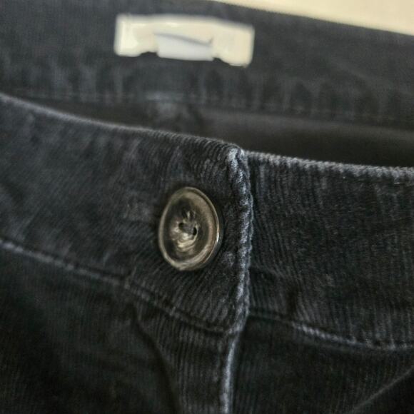 J. Jill Corduroy Pants Straight Leg Womens 14 Petite Black 0725 - Picture 3 of 10